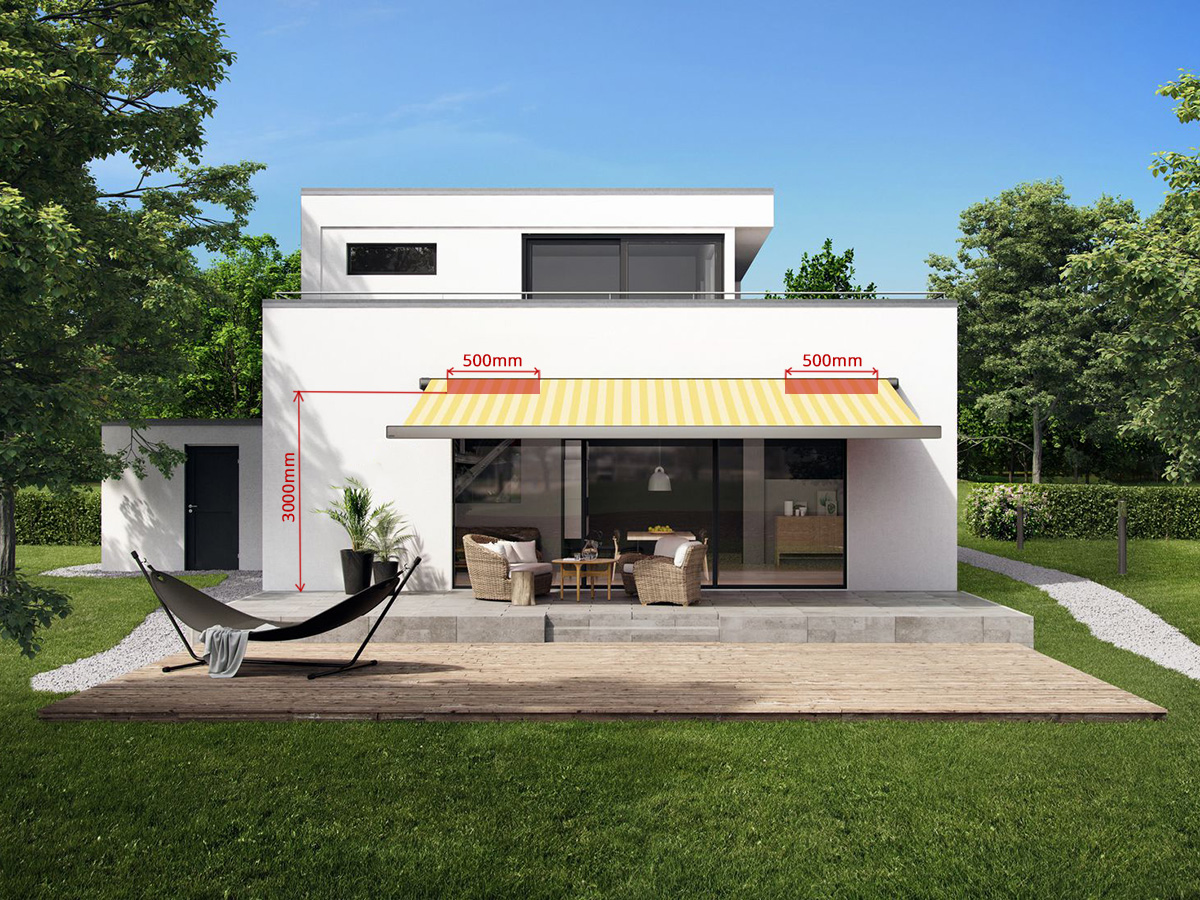 Přívod elektro pro instalaci markýzy – ilustrační foto