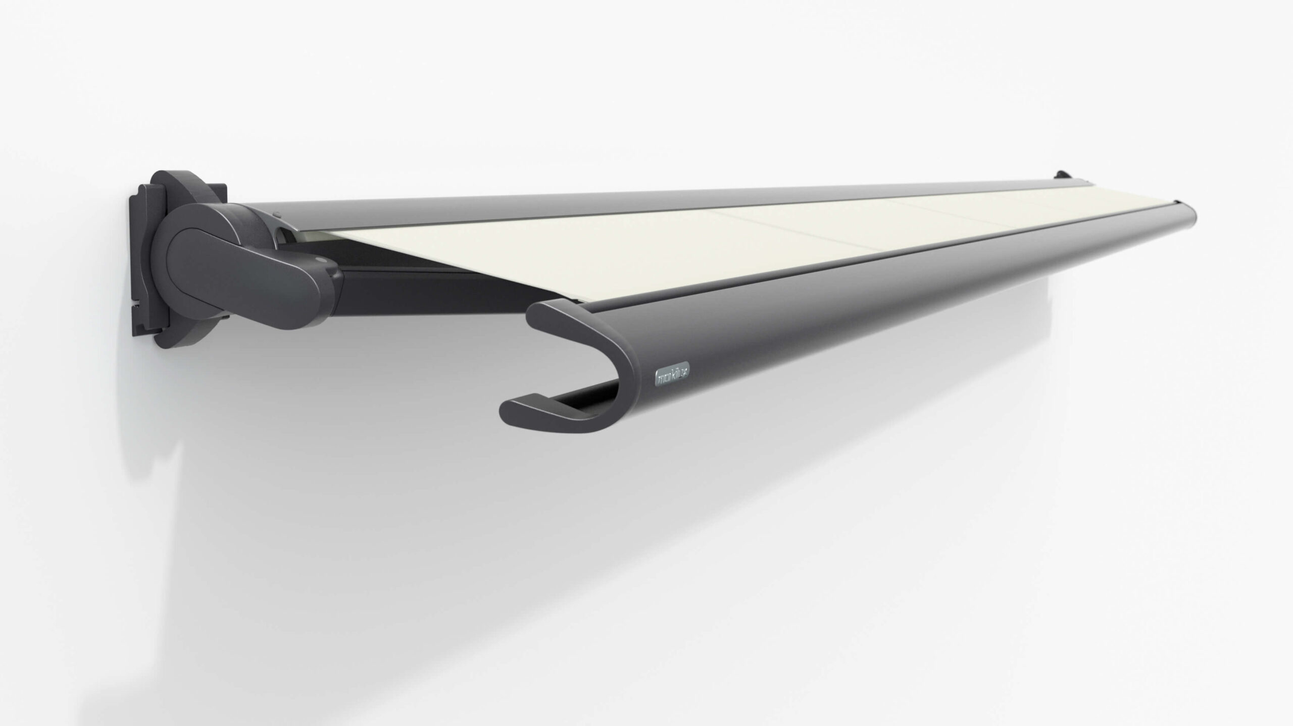 Kazetová kloubová markýza Markilux 990 s uzavřenou kazetou chránící látku i ramena